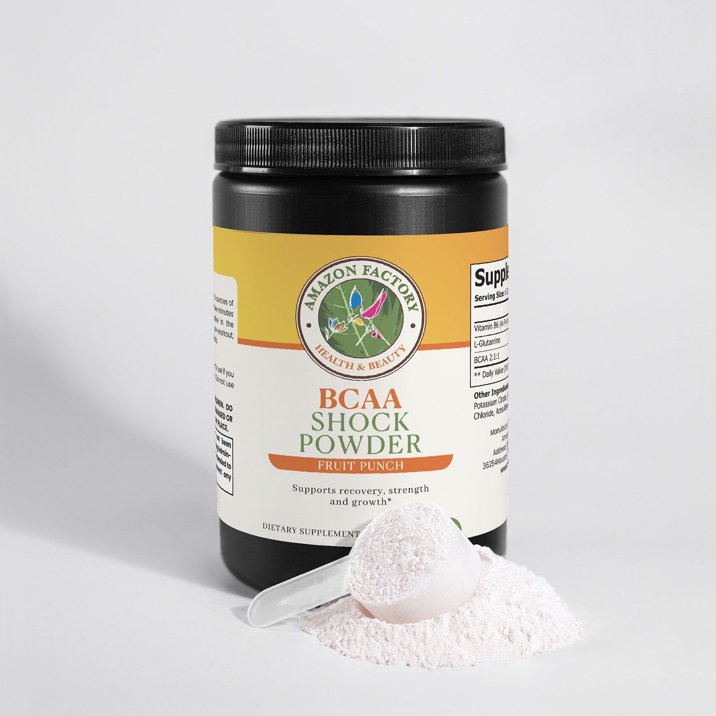 BCAA Shock Powder (Fruit Punch)-AMAZON FACTORY