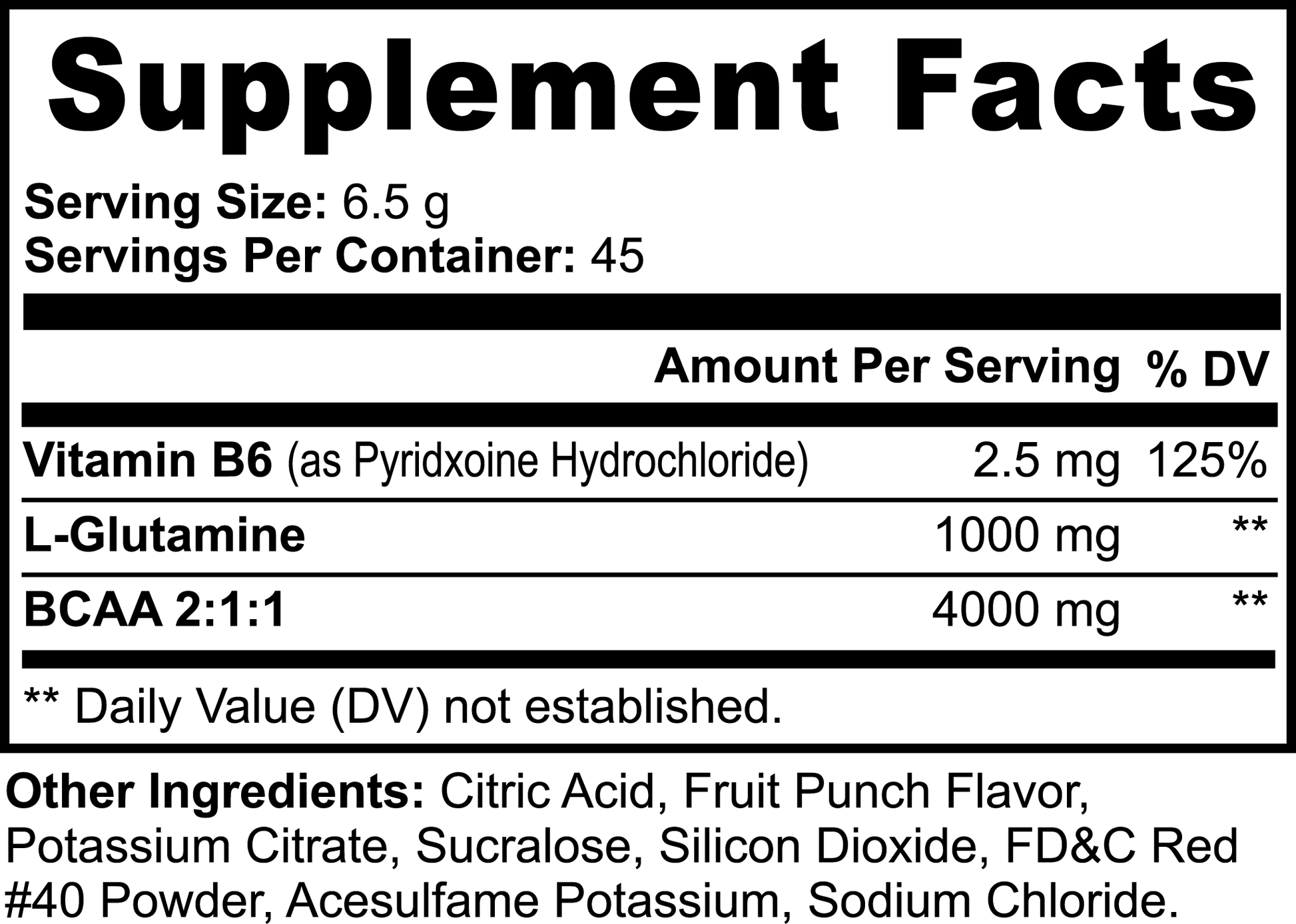 BCAA Shock Powder (Fruit Punch)-AMAZON FACTORY