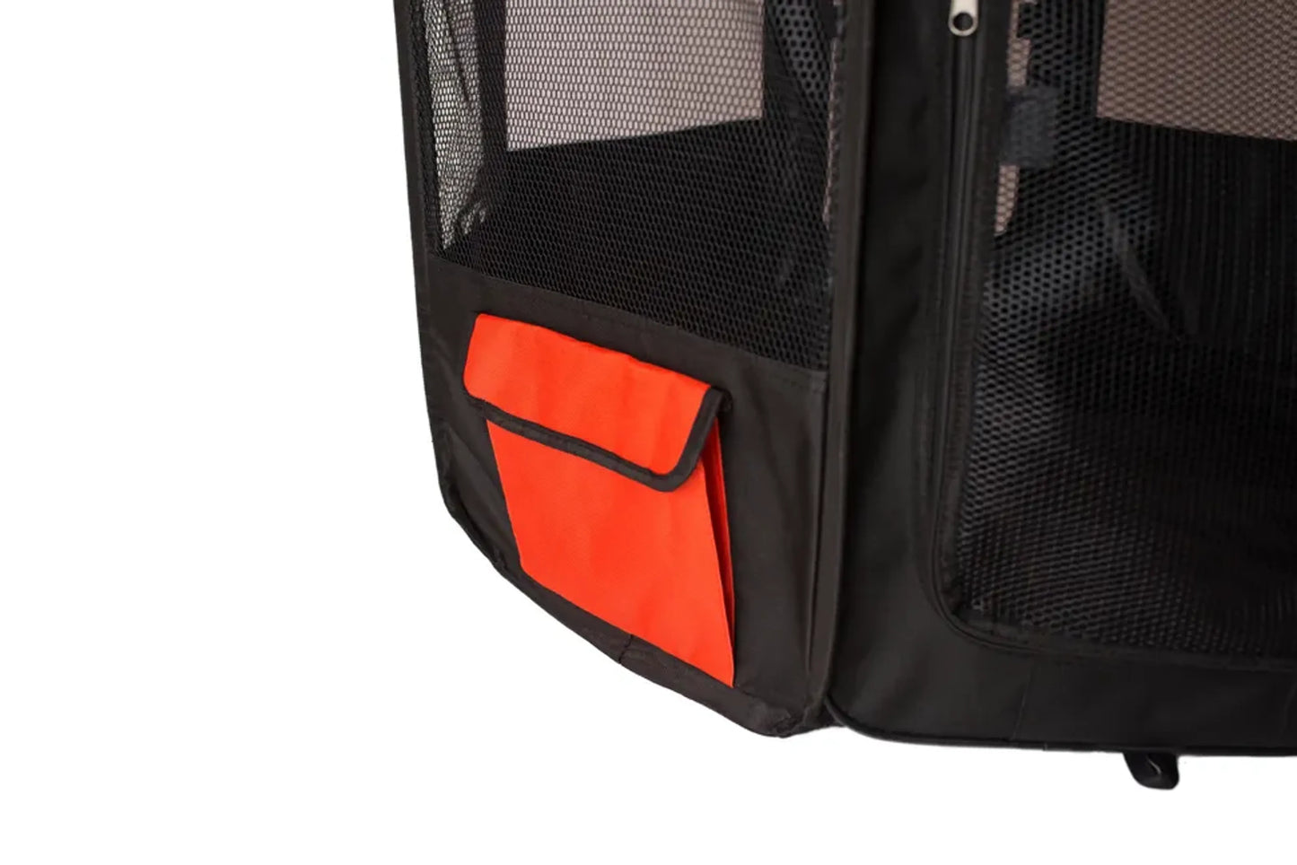 The Amazon Factory's Pet  Store  Portable Pet Playpen In Bk and Rd Combo