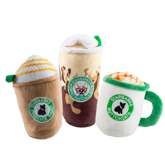 The Amazon Factory's Pet  Store Caffeinated Pup Bundle Squeaker Dog Toy