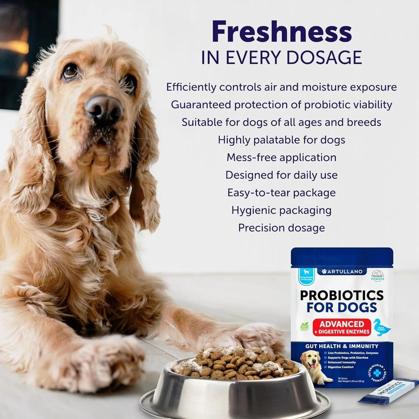 Amazon Factory's -Probiotic Powder for Dogs