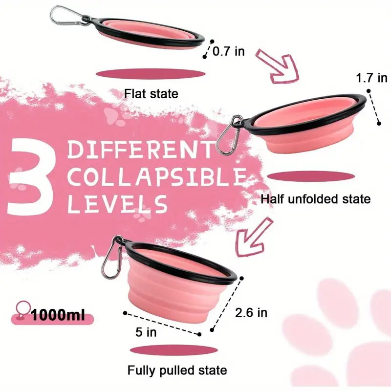 2-Pack Dog Portable Water Bowl for Dogs and Cats-AMAZON FACTORY