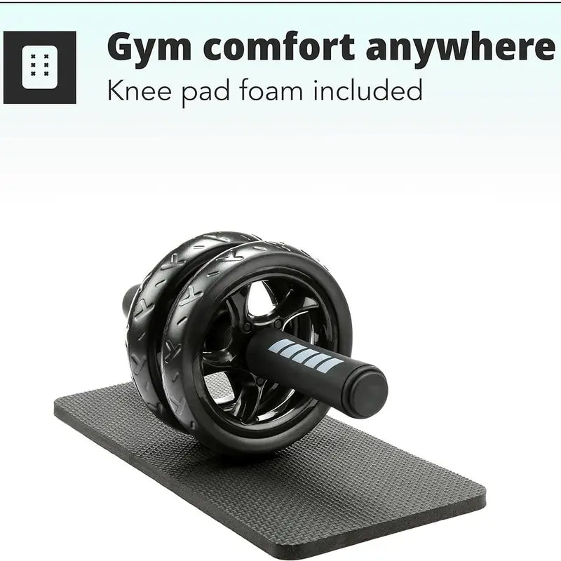 Ab Roller Wheel for Core Workout with - Gym Equipment for Abs Workout in Office or at Home Easy to Carry - AMAZON FACTORY