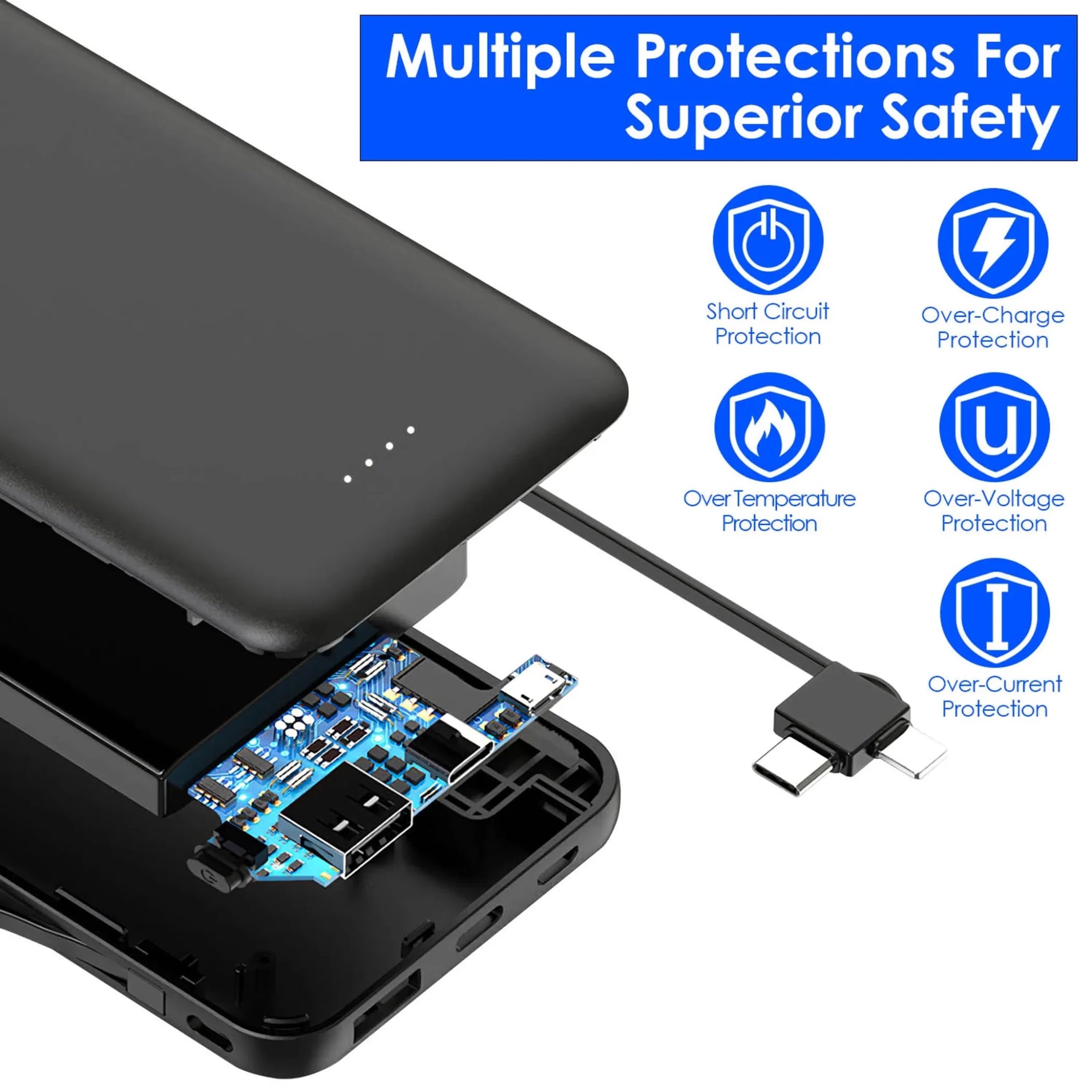 10000mAh Power Bank Portable Phone Charger-AMAZON FACTORY