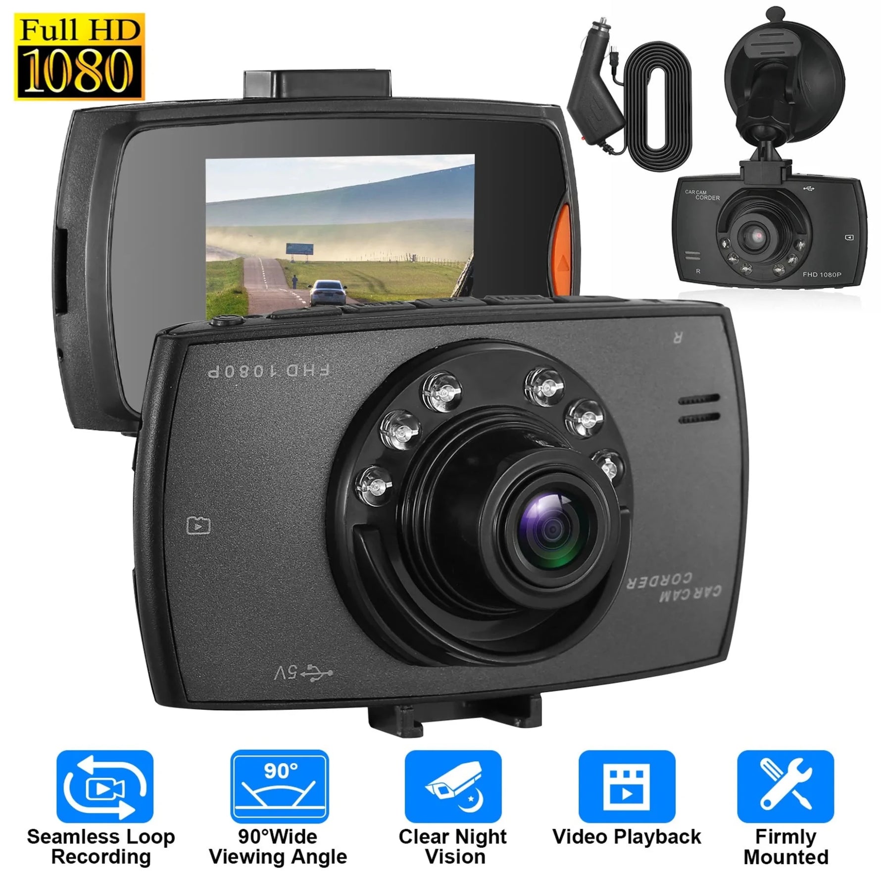 1080P Car DVR Camera Dash Cam Camcorder-AMAZON FACTORY