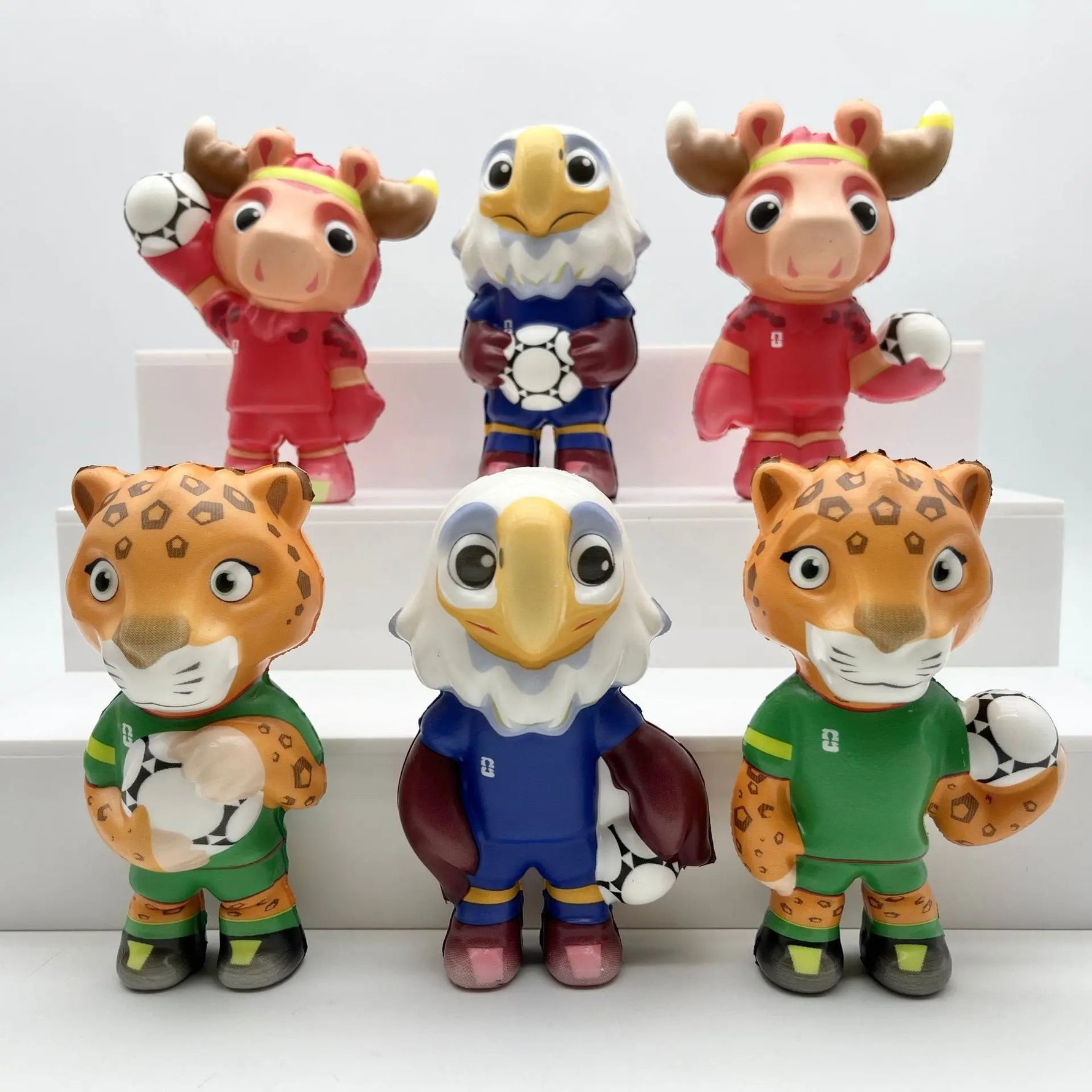 12cm FIFA World Cup 2026 Mascot Squishy Toy Set – Soft Stress Relief Squeeze Figures, Desk Ornament, Soccer Fan Collectible Gift-AMAZON FACTORY