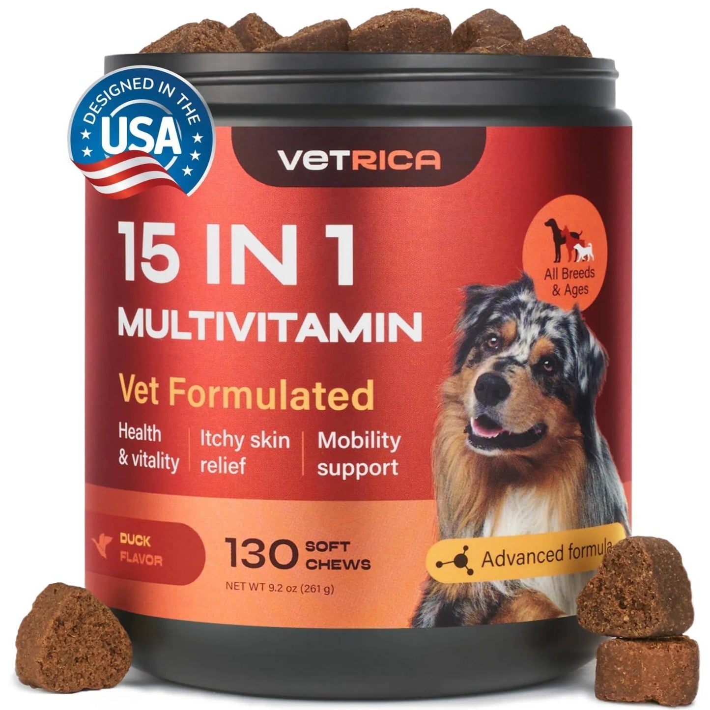 15 in 1 Multivitamin Chews Joint Supplement for Dogs - AMAZON FACTORY