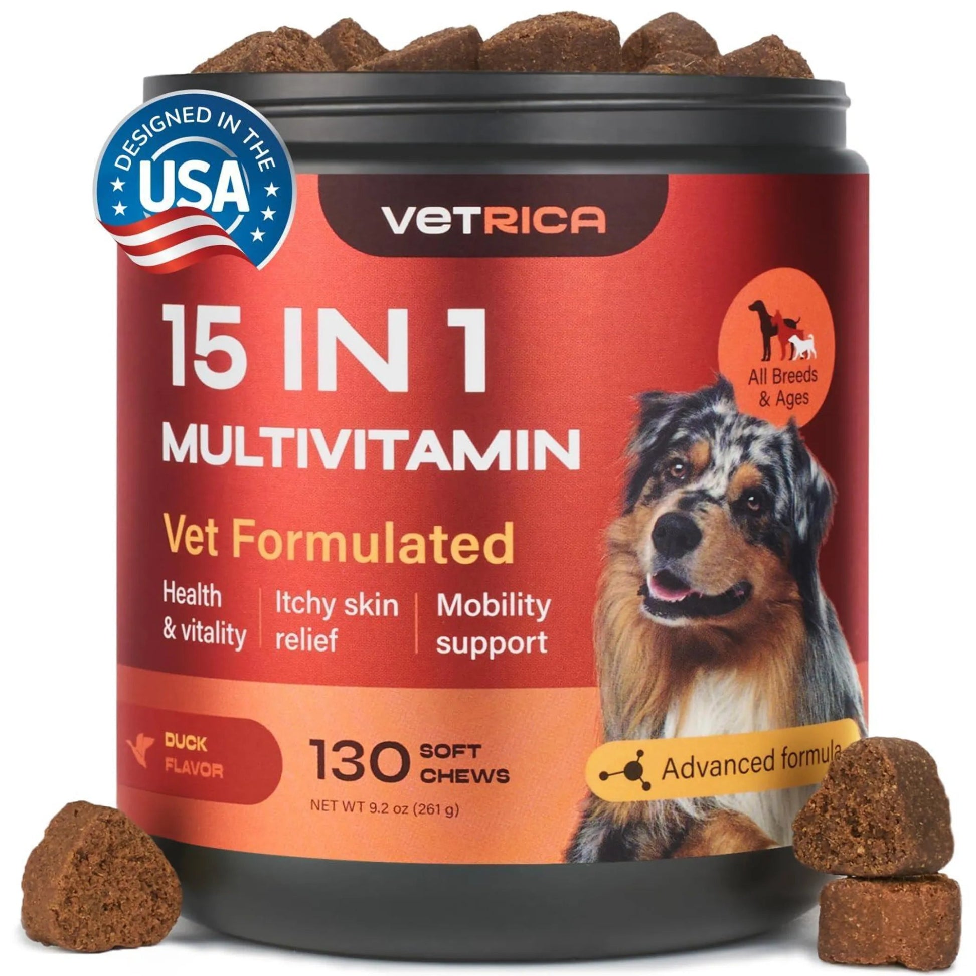 15 in 1 Multivitamin Chews Joint Supplement for Dogs - AMAZON FACTORY