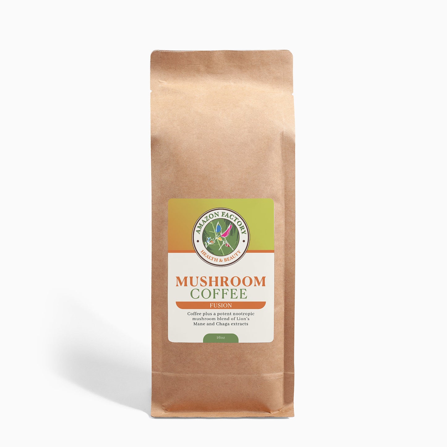 Mushroom Coffee Fusion - Lion’s Mane & Chaga 16oz