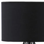 18 Asymmetric Black Cage Metal Table Lamp-AMAZON FACTORY