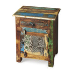 18" Brown Standard Accent Chest With One Drawer-AMAZON FACTORY