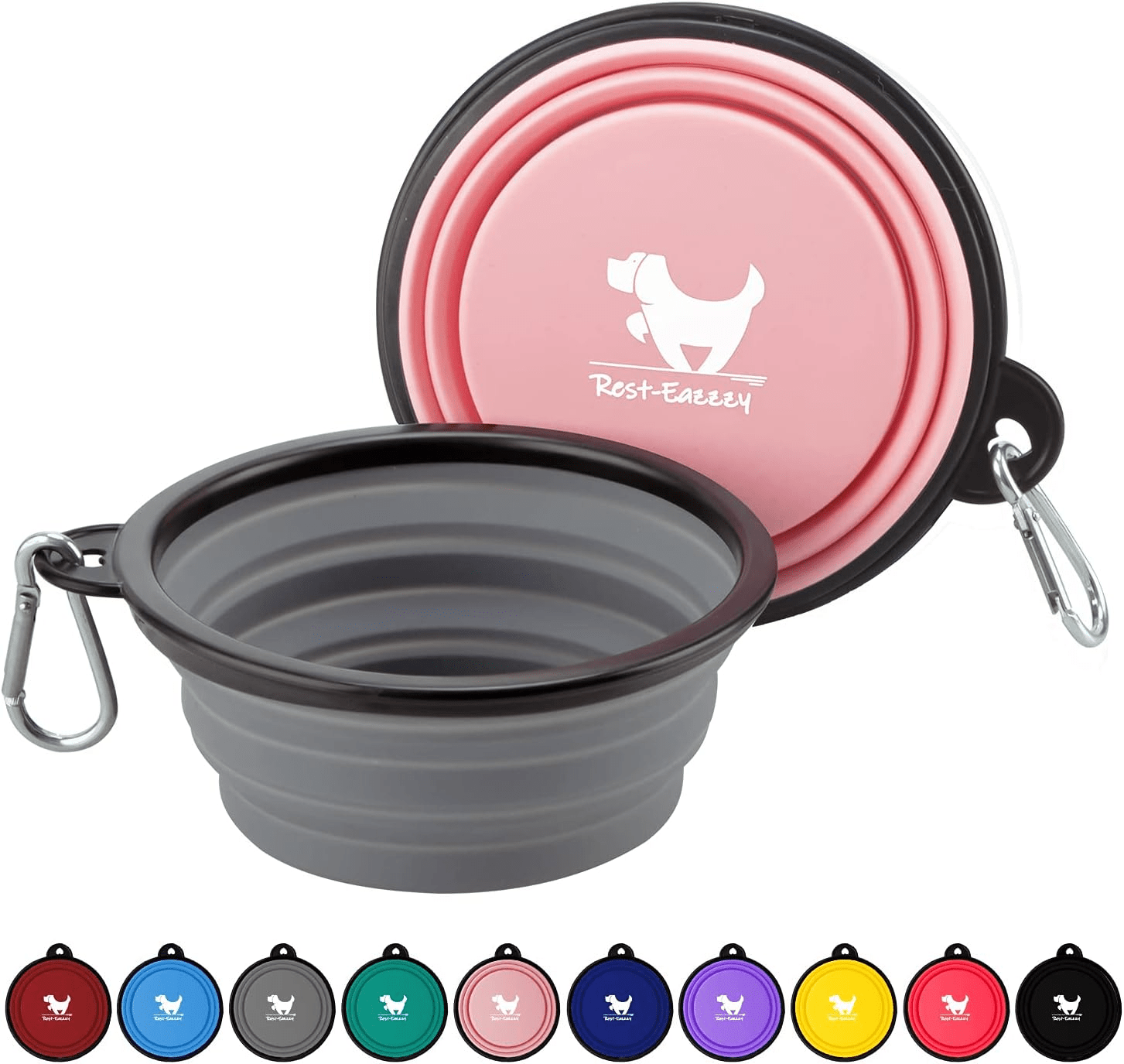 2 - Pack Dog Portable Water Bowl for Dogs and Cats - AMAZON FACTORY