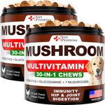 2 Pack Mushroom for Dogs 340 Chews Chicken Tail Mushroom - 30-In-1 Chews-AMAZON FACTORY