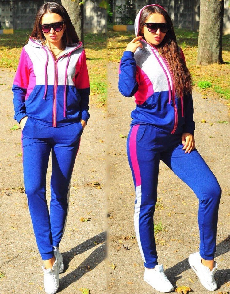 2020 Women Two Piece Outfits Casual Tracksuits Sweatsuits Sporty 2 Piece Set Hoodies and Sweatpants Fall Winter Clothes-AMAZON FACTORY