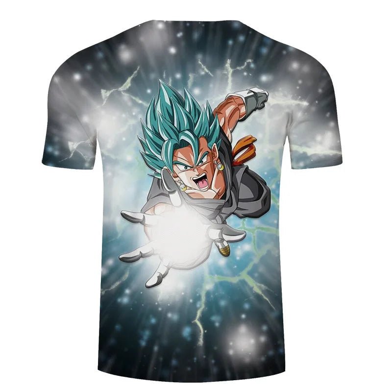 2025 Anime Dragon Ball 3D Print Round Neck Men Sport T Shirt Fashion Son Goku Vegeta Short Sleeve Children Unisex Tee Y2k Tops-AMAZON FACTORY