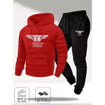 2025 Men's Casual Sports Suit with Hoodie and Sweatpants for Autumn and Winter Outdoor Sports Fashion Men's Clothing.-AMAZON FACTORY