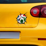 2026 Usa-Mexico FIFA World Cup Tear-Off Soccer Car Decal, Removable Waterproof Sticker, Suitable for Bumpers, Windows, Laptops-AMAZON FACTORY