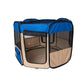 Armarkat Portable Pet Playpen In Blue and Beige Combo