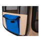Armarkat Portable Pet Playpen In Blue and Beige Combo