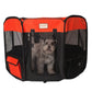 The Amazon Factory's Pet  Store  Portable Pet Playpen In Bk and Rd Combo