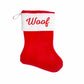 The Amazon Factory's Pet  Store  Woof Christmas Stocking