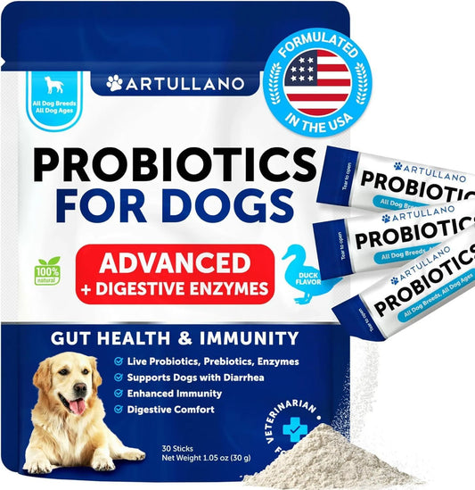 Amazon Factory's -Probiotic Powder for Dogs