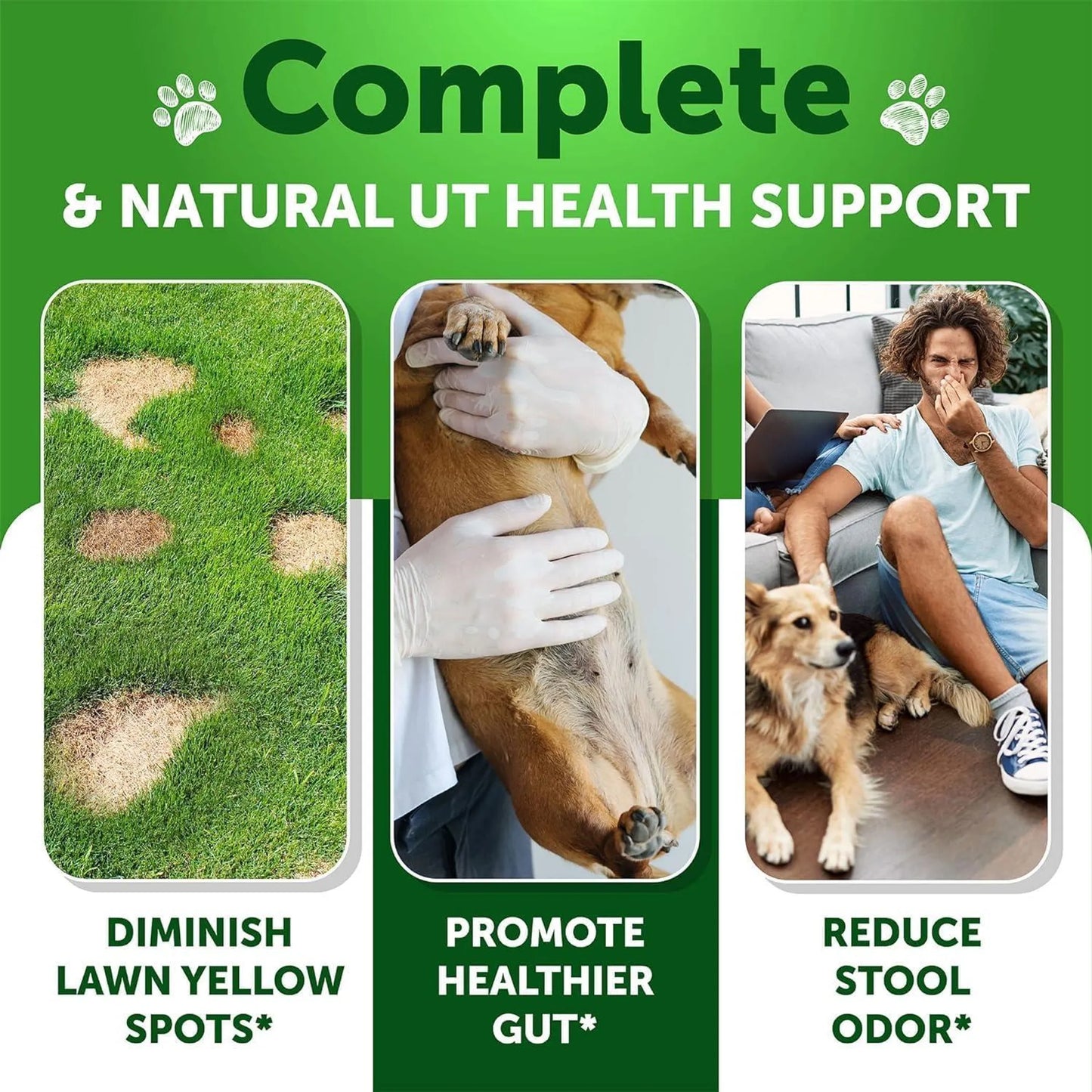 The Amazon Factory's Grass Burn Spot Chews for Dogs
