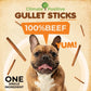 Gullet Sticks 100% Natural Beef Esophagus Dog Chews