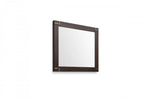 33" Brown and Gold Wood Framed Accent Mirror - AMAZON FACTORY
