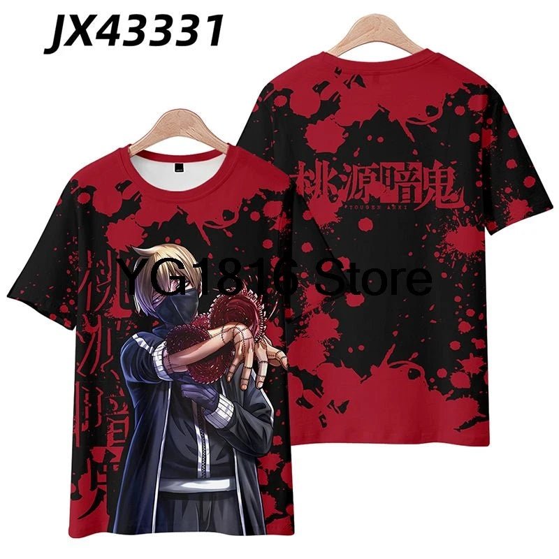 3D Togen Anki Kousakizaki Jin Anime T Shirt Summer Men T-Shirt Casual Women Crew Neck Short Sleeve Tees - AMAZON FACTORY