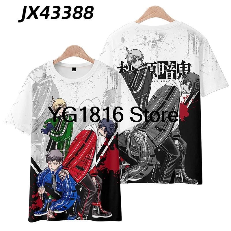 3D Togen Anki Kousakizaki Jin Anime T Shirt Summer Men T-Shirt Casual Women Crew Neck Short Sleeve Tees - AMAZON FACTORY
