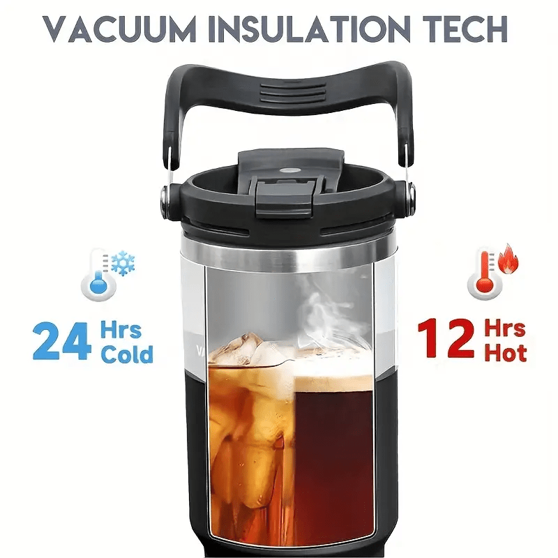 40 - ounce Black Water Cup Stainless Steel Bottle, Exercise Water Cup, A New Container for a perfect - AMAZON FACTORY