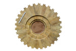 44" Antiqued Gold Sunburst Wood and Metal Framed Accent Mirror-AMAZON FACTORY