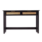 48" Black Console Table And Drawers-AMAZON FACTORY