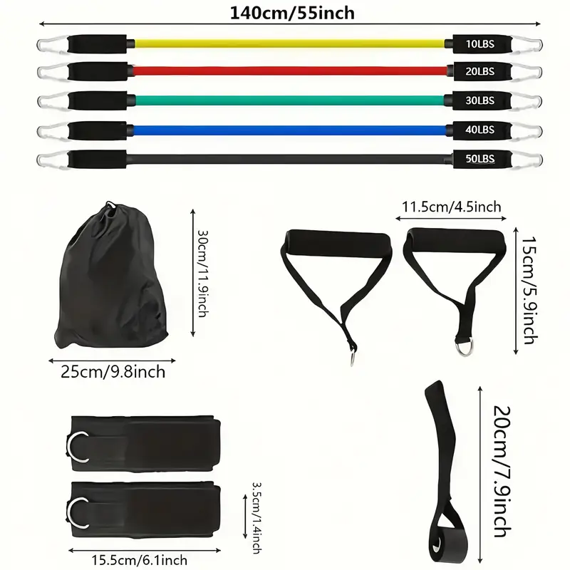 5-Set Exercise Resistance Bands