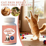 60 Tablets Cat Immunity Chewable Supplements For Skin Health Immune System Strengthening Adults Pet Nutritional Supplements - AMAZON FACTORY
