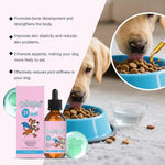 60ml Dog hair conditioner Dog Pet Collagen Based Staple Food Combined With Nutritional Supplement Drops Gentle Formula - AMAZON FACTORY