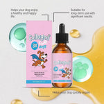 60ml Dog hair conditioner Dog Pet Collagen Based Staple Food Combined With Nutritional Supplement Drops Gentle Formula - AMAZON FACTORY