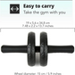 Ab Roller Wheel for Core Workout with - Gym Equipment for Abs Workout in Office or at Home Easy to Carry