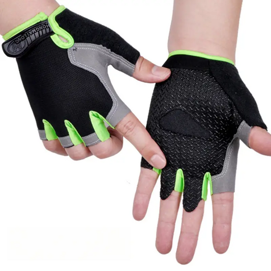 Gym Gloves for Women & Men - Fingerless Workout Gloves for Weightlifting, Lightweight Breathable Fitness for Sports Training and More Me'snsize glove
