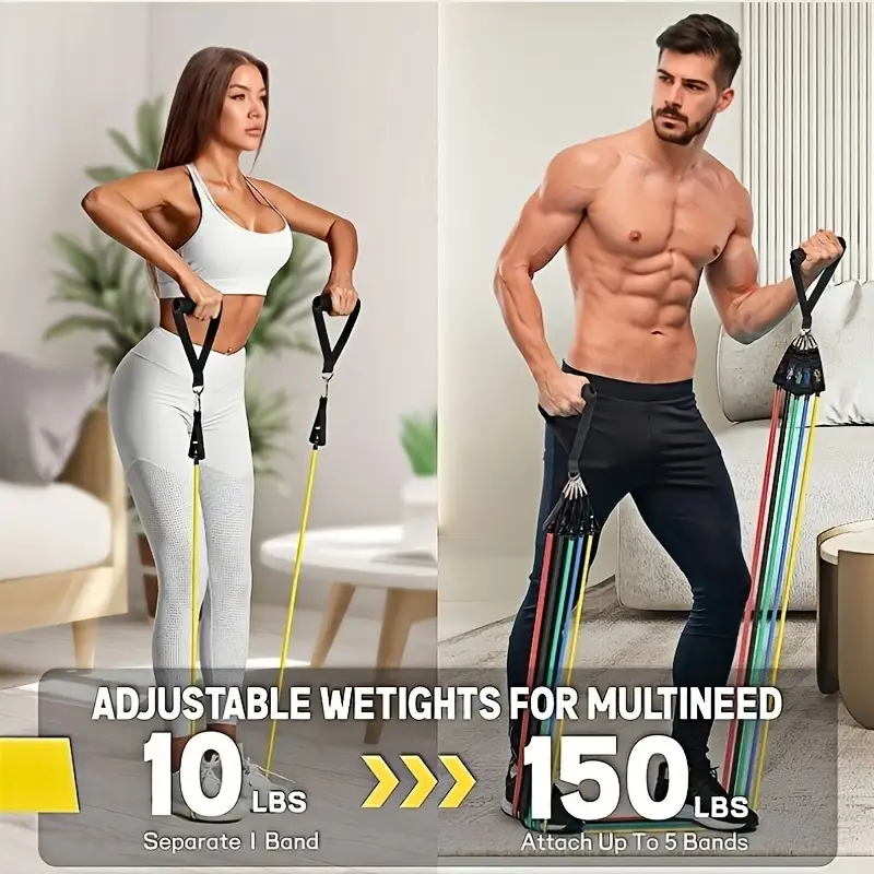 5-Set Exercise Resistance Bands