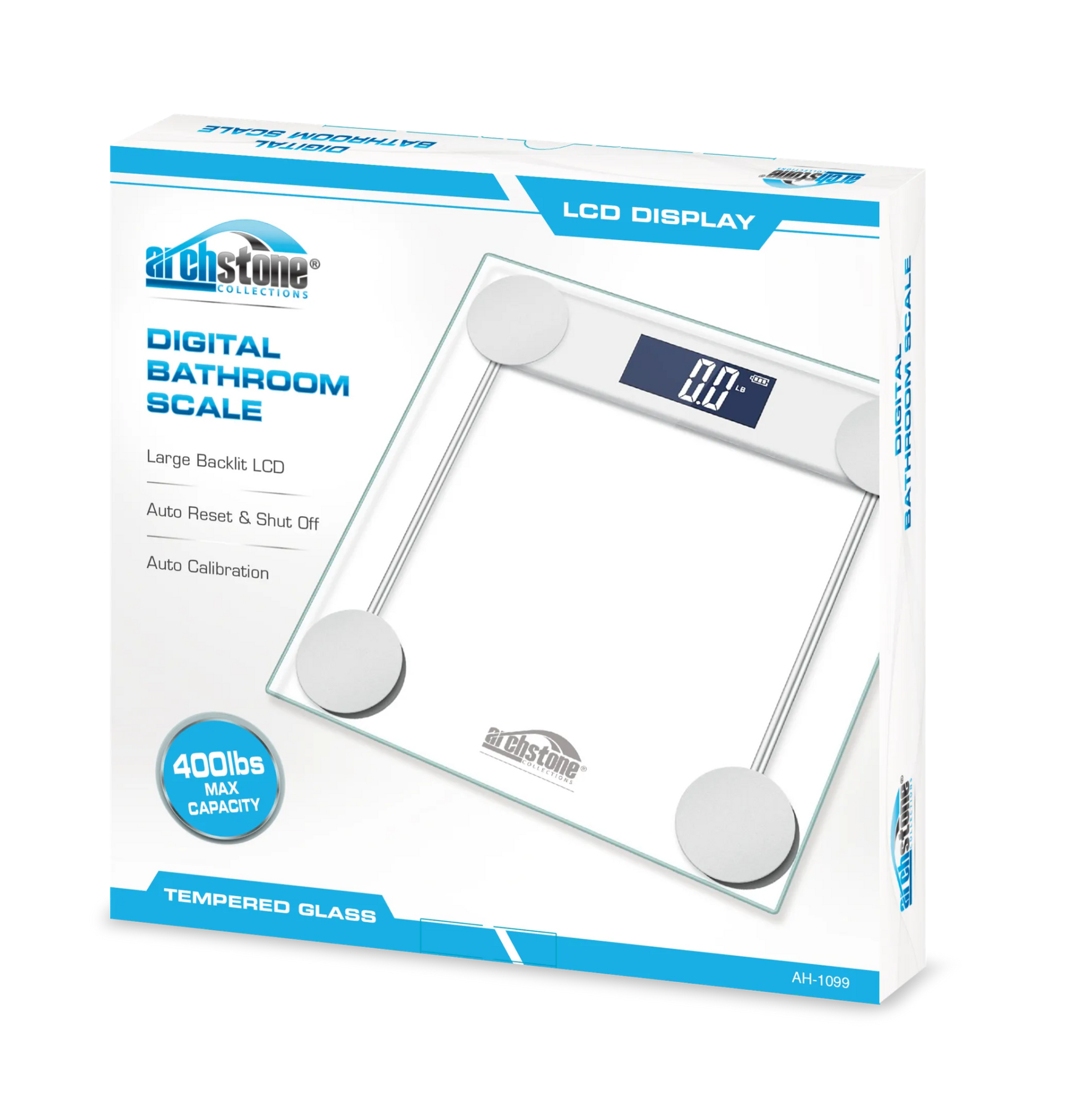 Amazon Factory - Bathroom Scale - LCD Backlighting and Tempered Glass - AMAZON FACTORY