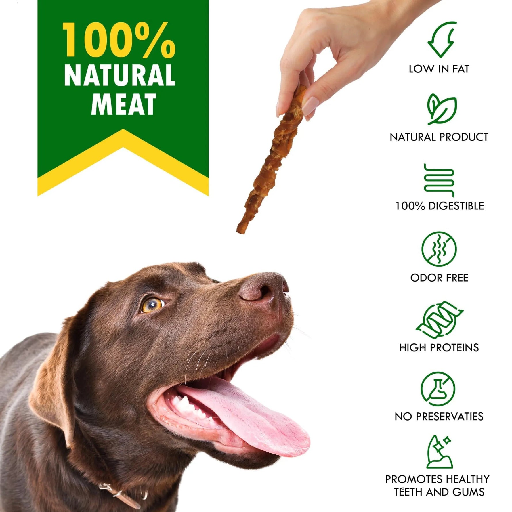 Smoked rewhide sticks with chicken-AMAZON FACTORY
