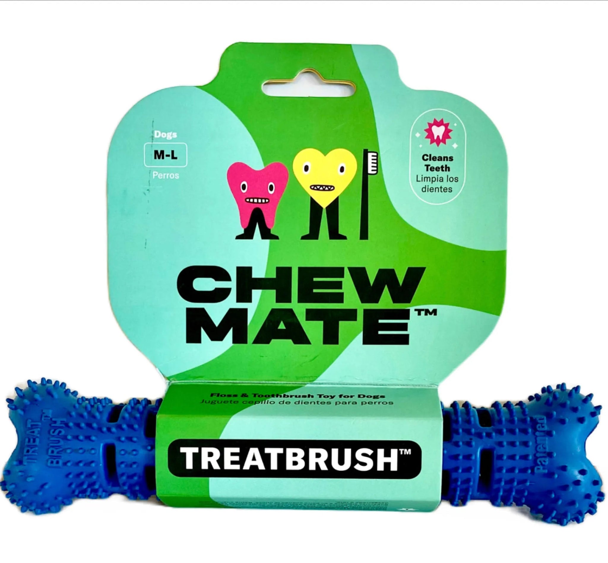 Chew Mete Floss & Toothbrush Toy for Dogs-AMAZON FACTORY