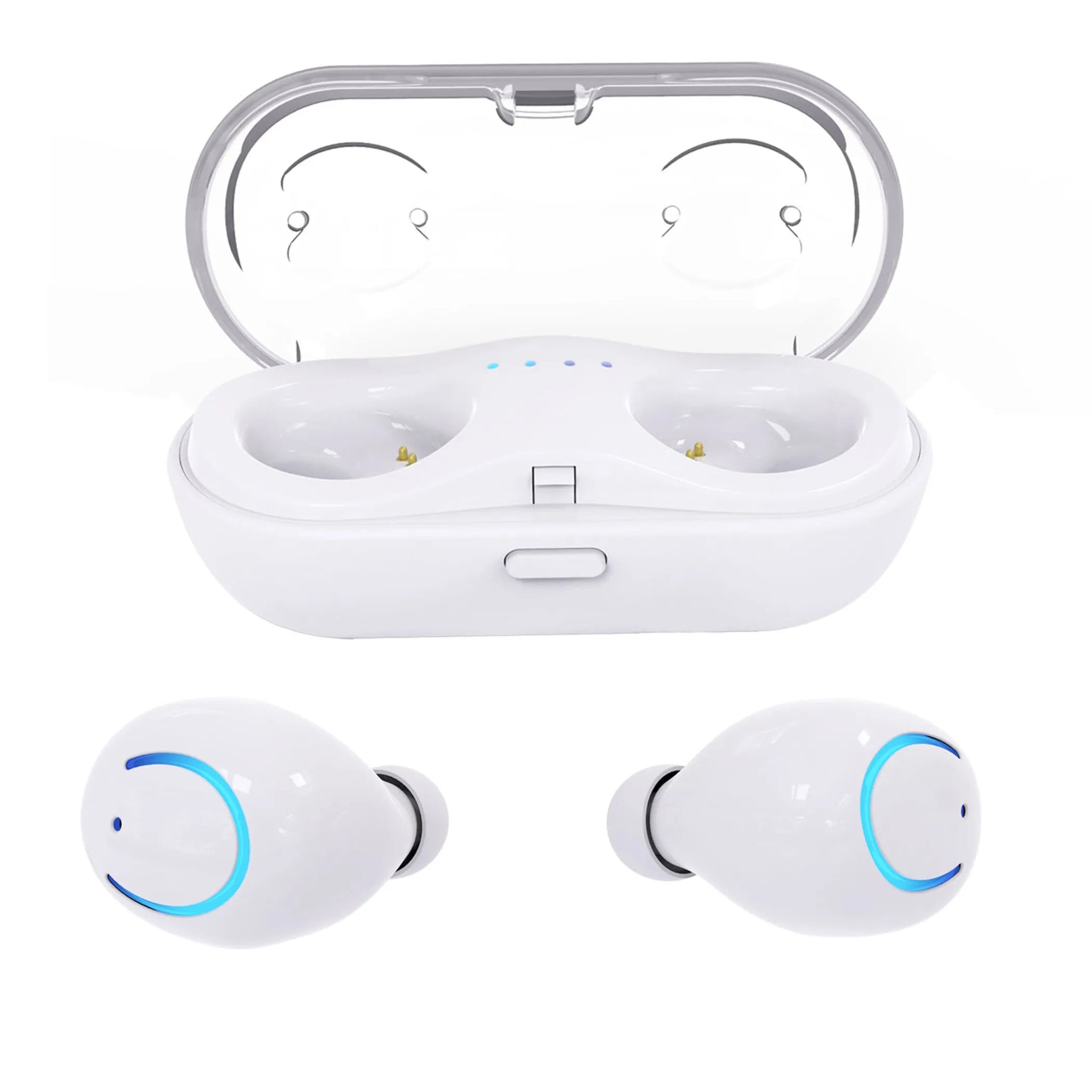 Quality Bluetooth Premium-Quality |TWS Stereo Earbuds- White-AMAZON FACTORY