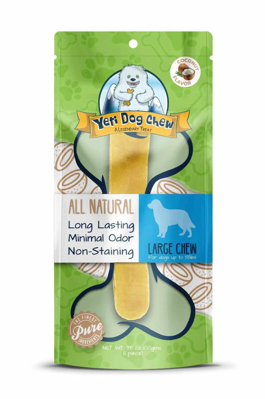 Amazon Factory - Yeti Dog Chews Coconut Large Chews 1 piece 3.5oz - AMAZON FACTORY