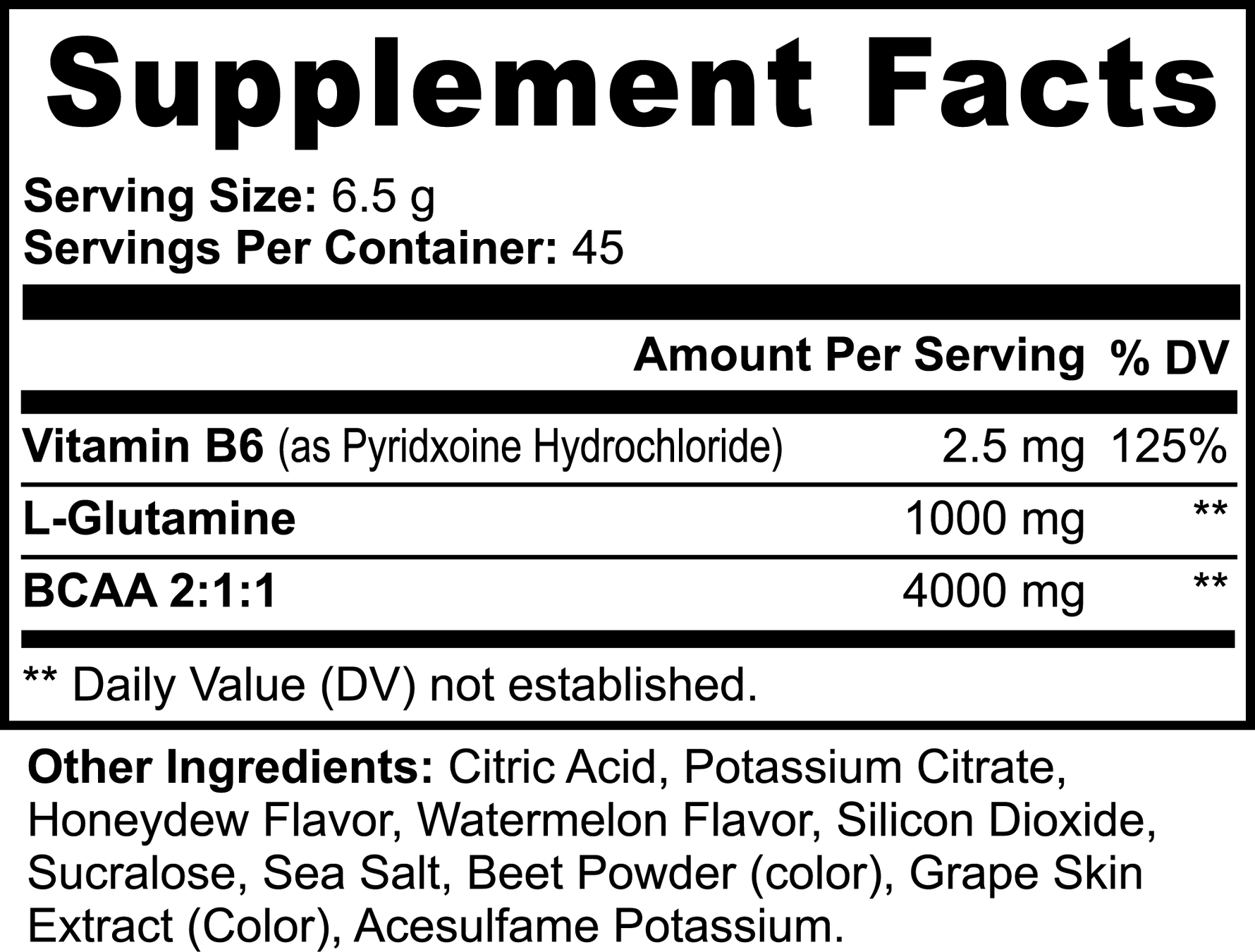 BCAA Honeydew Watermelon-AMAZON FACTORY