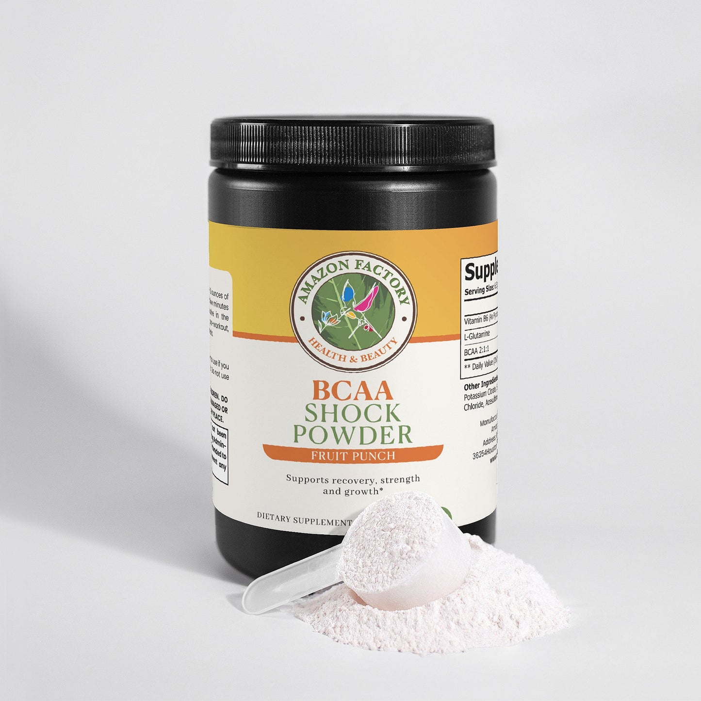 BCAA Shock Powder (Fruit Punch) - AMAZON FACTORY