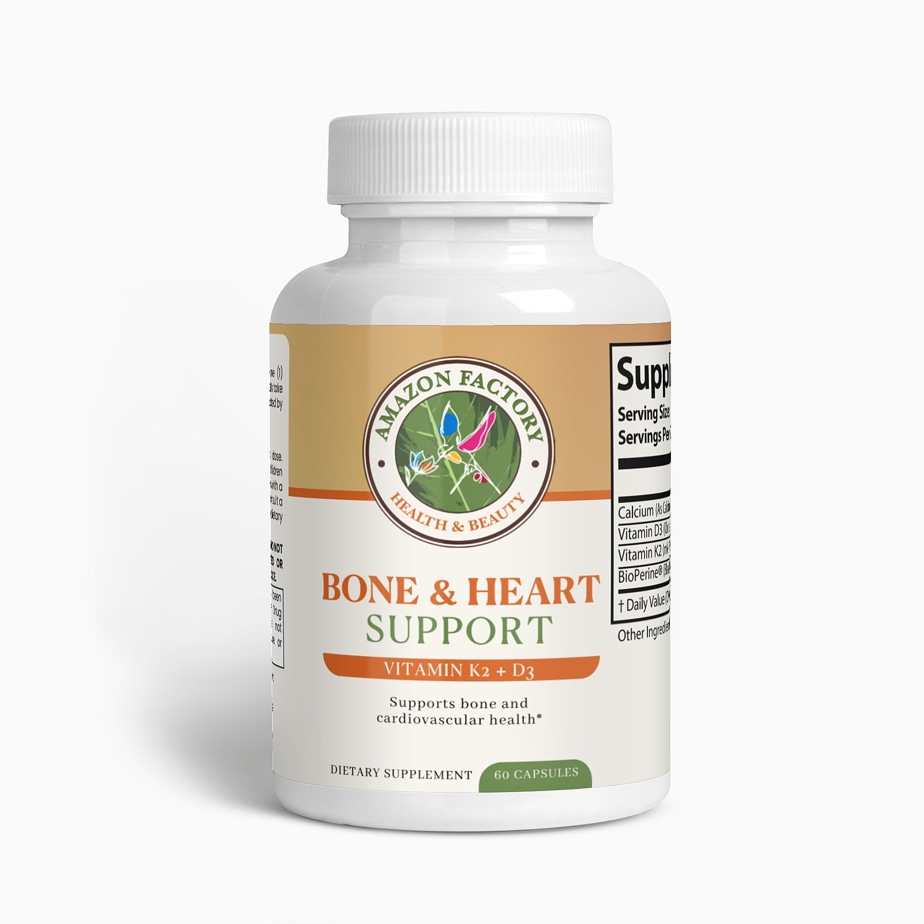 Bone & Heart Support Vitamin K2 + D3-AMAZON FACTORY