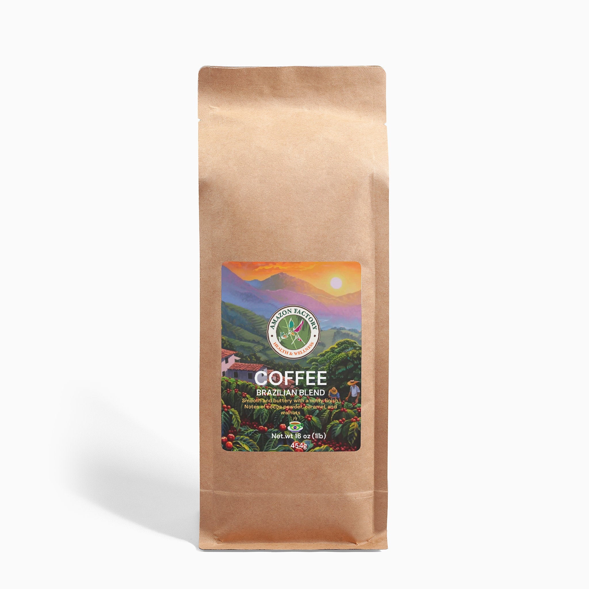 Brazilian Blend Coffee – Premium 16oz Whole Bean or Ground Coffee-AMAZON FACTORY